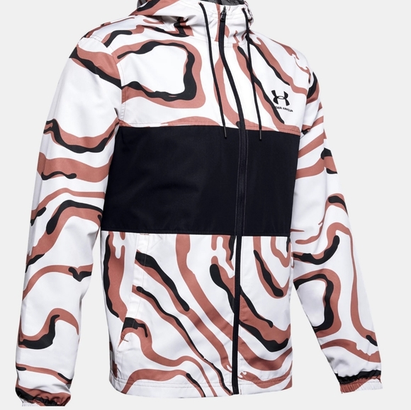 Under Armour Men's UA Sportstyle Camo Windbreaker Jacket 1352023 226 Brown sz XL - Picture 6 of 8
